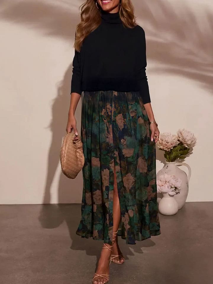 Milan Kiss Spódnica w kolorze zielono-granatowym rozmiar: S