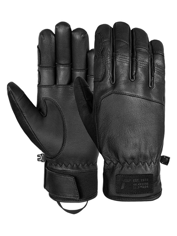 Reusch Skórzane rękawiczki "Cooper" w kolorze czarnym rozmiar: 7,5