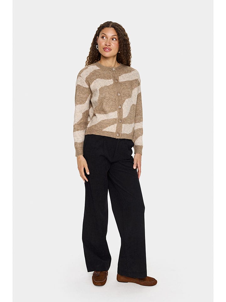 SAINT TROPEZ Kardigan w kolorze beżowym rozmiar: XL