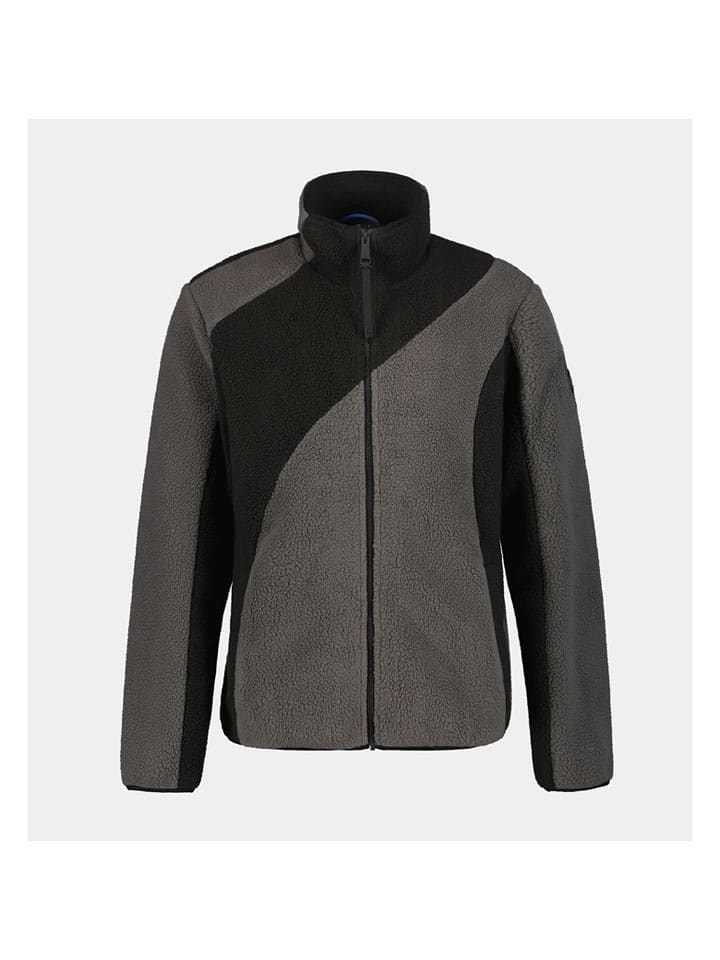 LUHTA Kurtka polarowa "Jutans" w kolorze szaro-czarnym rozmiar: XL