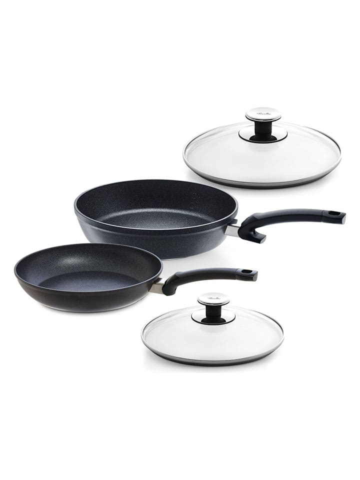 Fissler 4-częściowy zestaw "Adamant" w kolorze czarnym rozmiar: onesize