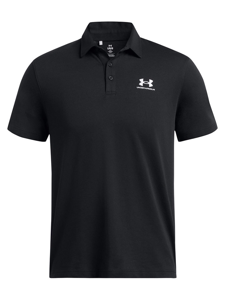 Under Armour Koszulka polo "Icon" w kolorze czarnym rozmiar: M