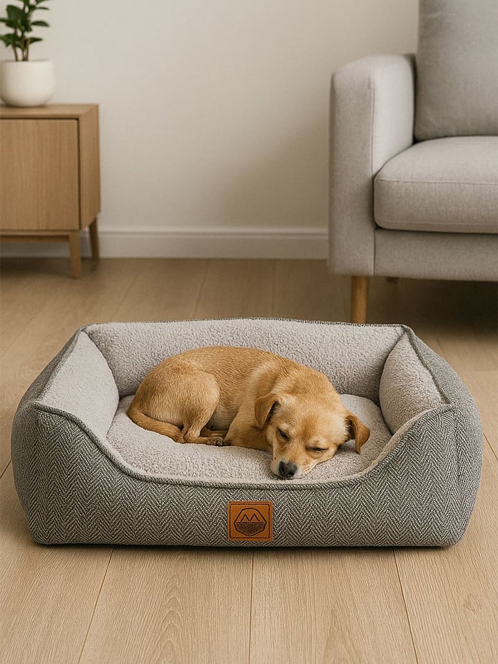 Paws&Whiskers Legowisko "Zeus" w kolorze szarym dla zwierząt rozmiar: 80x60x18 cm