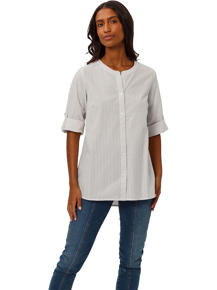 Heine Bluzka w kolorze biało-szarym rozmiar: 46