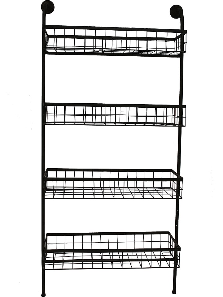Anticline Regał w kolorze czarnym - 68 x 147 x 25 cm rozmiar: onesize