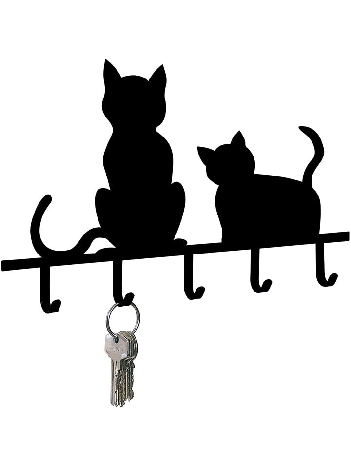 Wenko Wieszak w kolorze czarnym na klucze - 20 x 15 cm rozmiar: onesize