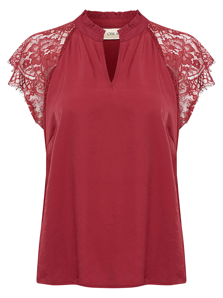 Kaffe Bluzka w kolorze czerwonym rozmiar: 42