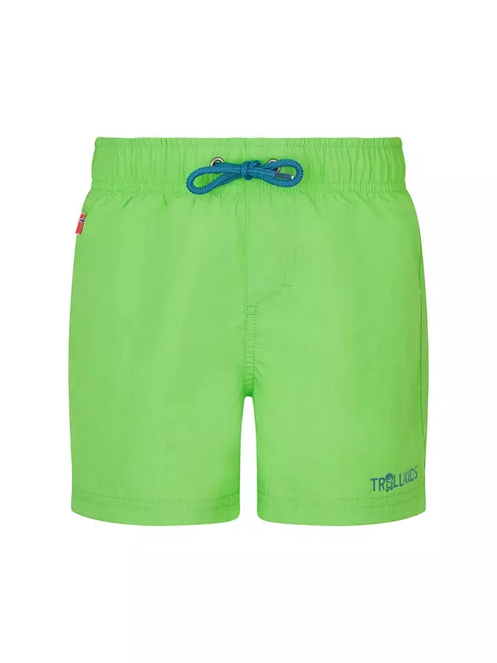 Trollkids Szorty kąpielowe "Balestrand" w kolorze zielonym rozmiar: 92
