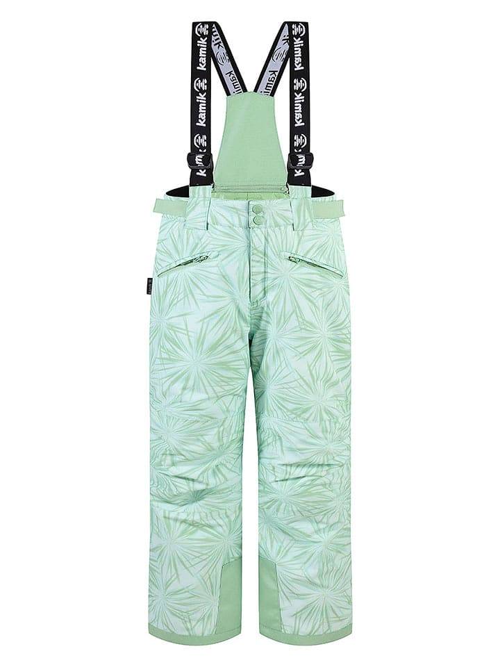 Kamik Spodnie narciarskie "Galaxia astra" w kolorze zielonym rozmiar: 116