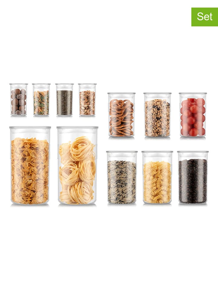 bodum Pojemniki (12 szt.) "Presso" w kolorze szarym rozmiar: onesize