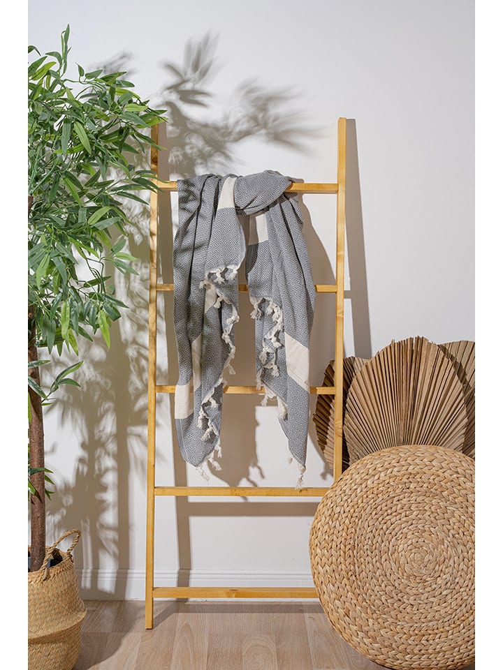 Colourful Cotton Fouta w kolorze szarym rozmiar: 100x180 cm