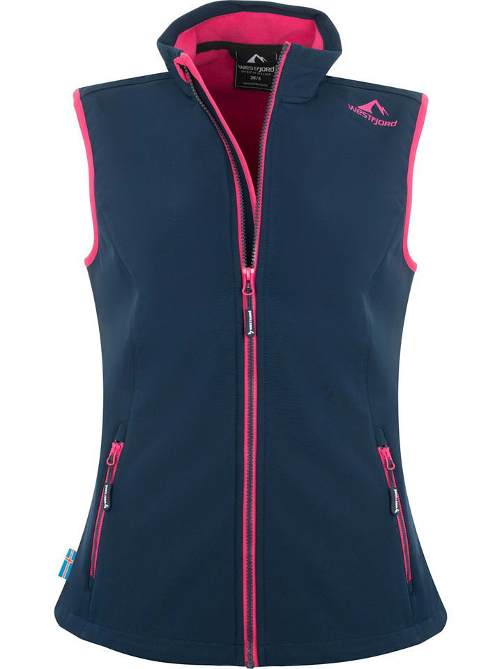 Westfjord Kamizelka softshellowa "Eldfjall" w kolorze granatowym rozmiar: L