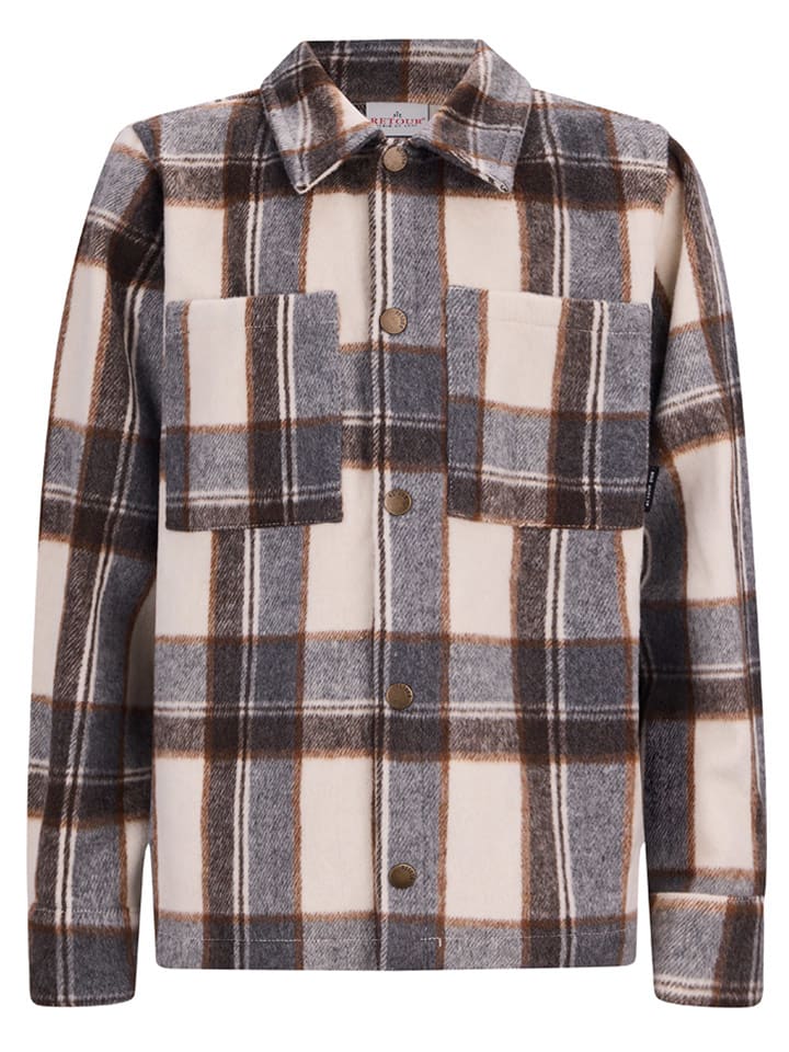 Retour Koszula "Arthur" w kolorze szaro-brązowo-beżowym rozmiar: 122/128