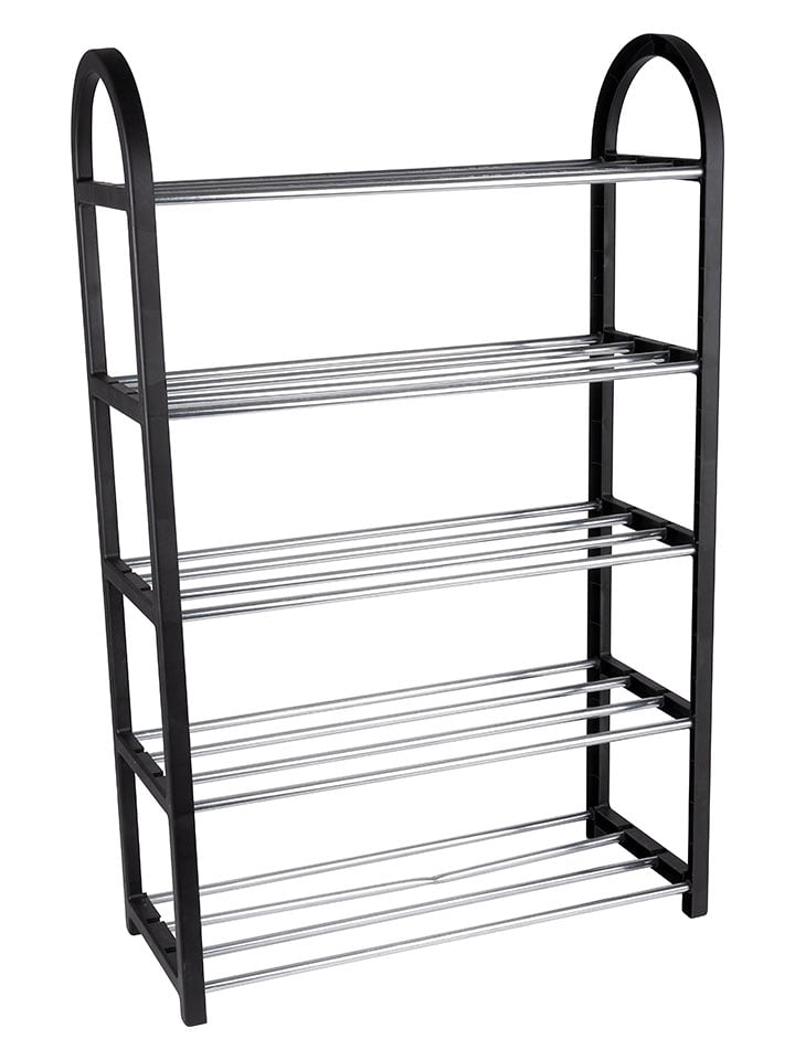 Alpina Regał w kolorze czarnym na buty - 50 x 77 x 20 cm rozmiar: onesize