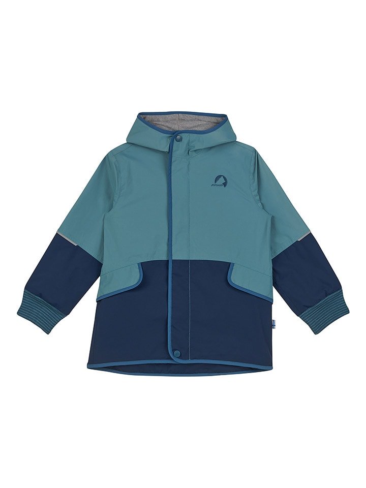 finkid Kurtka przeciwdeszczowa "Moska" w kolorze niebieskim rozmiar: 90/100