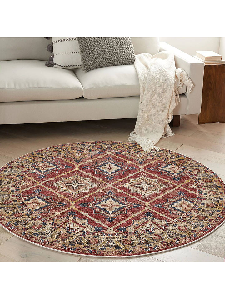 Conceptum Hypnose Dywan ''Woopamuk528'' w kolorze czerwono-beżowym rozmiar: 180x180 cm