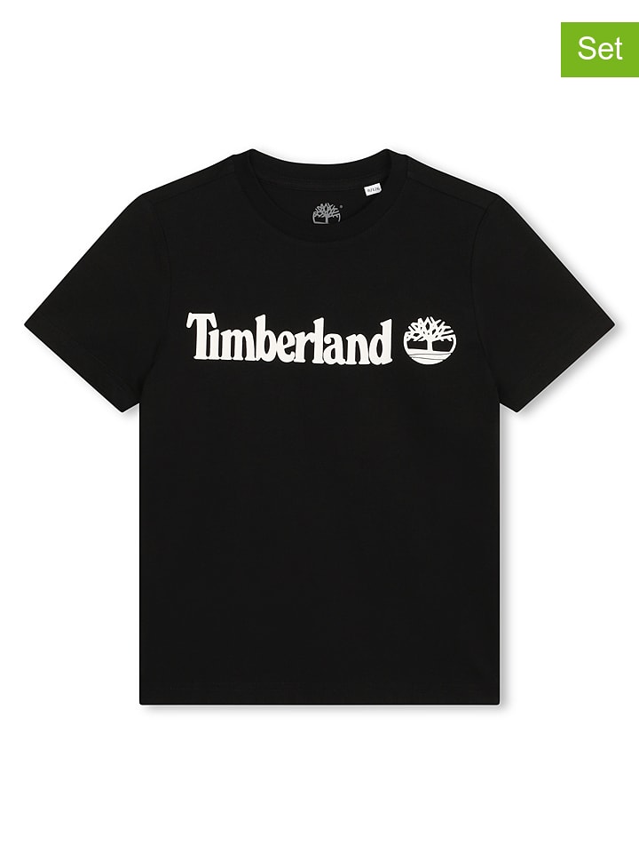Timberland Koszulki (2 szt.) w kolorze czarnym i białym rozmiar: 176