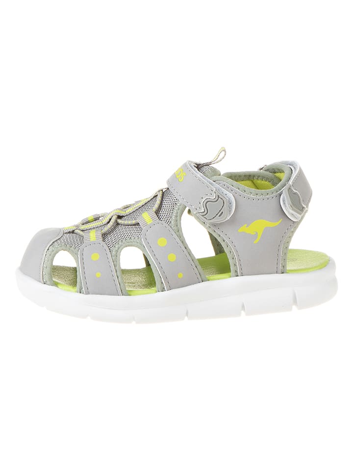 Kangaroos Półsandały w kolorze szaro-zielonym rozmiar: 29