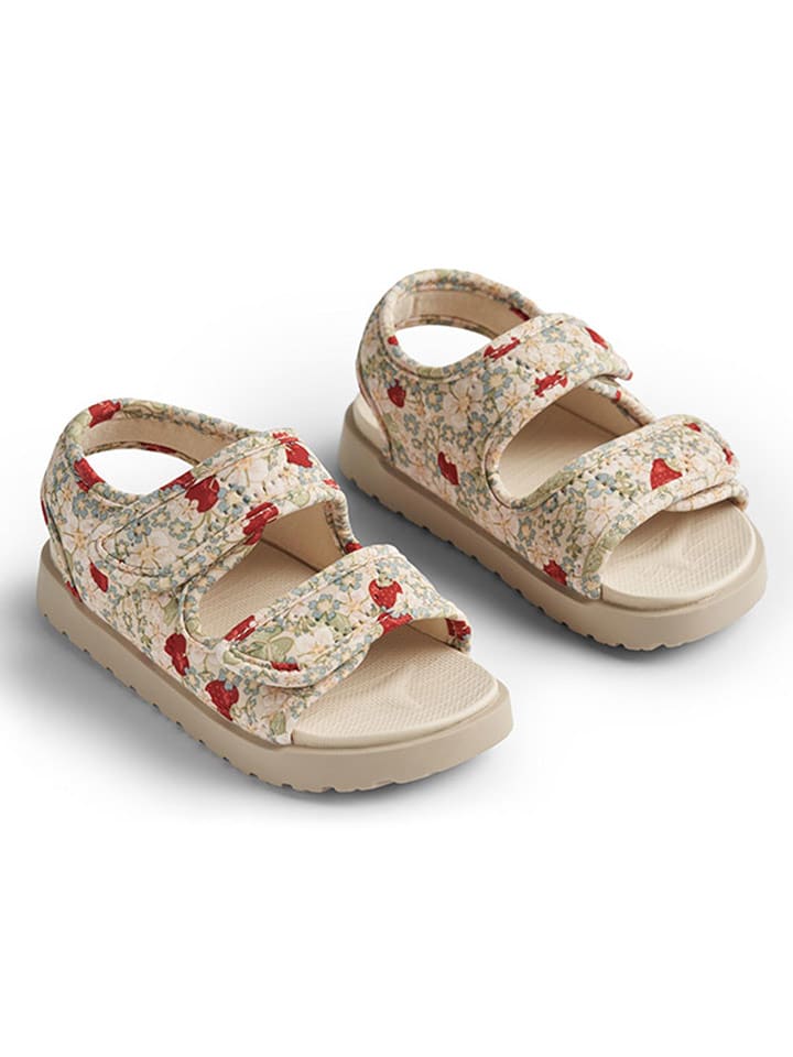 Wheat Sandały w kolorze kremowo-czerwonym rozmiar: 33