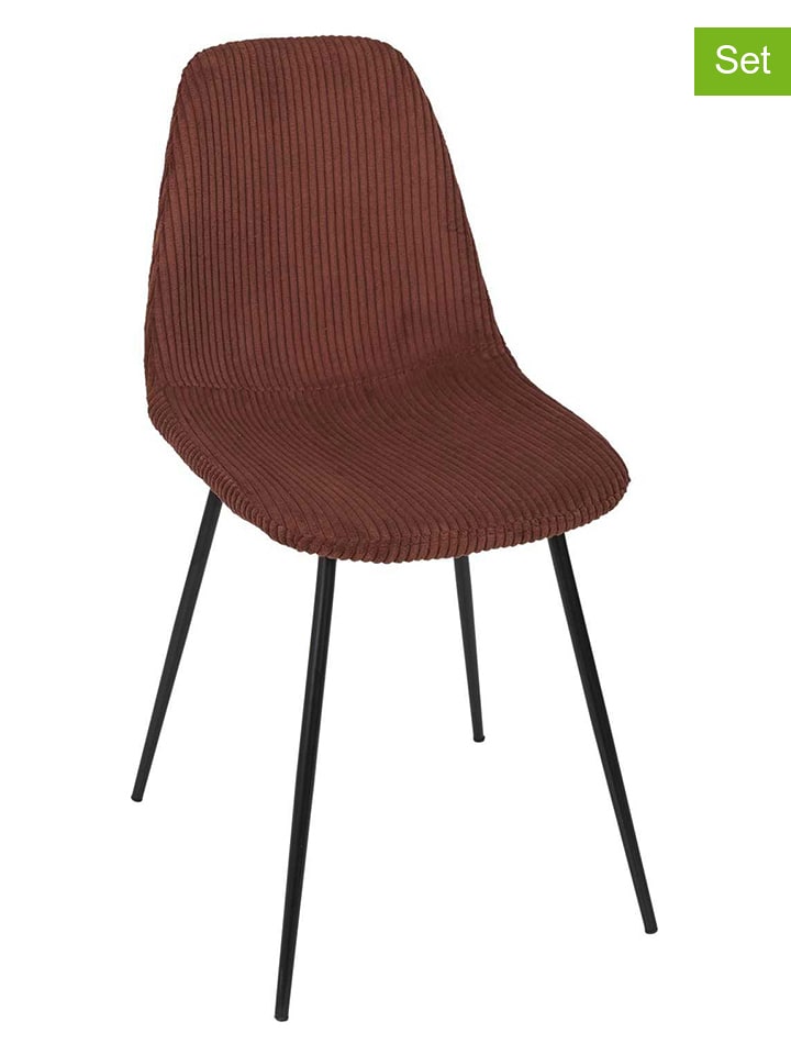 Ethnical Life Krzesła (4 szt.) "Scott" w kolorze pomarańczowym - 45 x 85 x 54 cm rozmiar: onesize