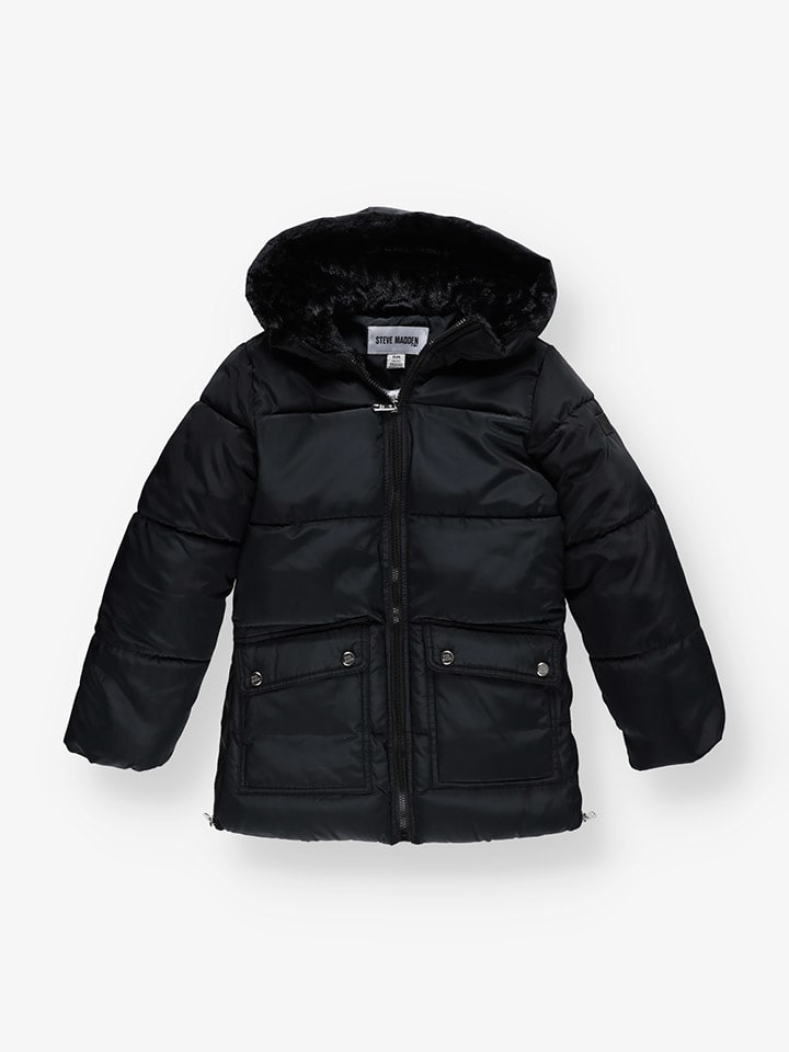 Steve Madden Płaszcz zimowy w kolorze czarnym rozmiar: 158/164