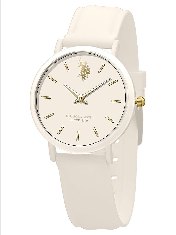 U.S. Polo Assn. Zegarek kwarcowy w kolorze białym rozmiar: onesize