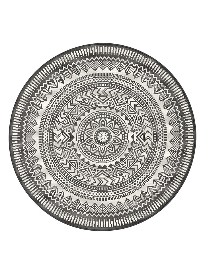 bobochic Dywan "Sienna" w kolorze czarnym rozmiar: 120x120 cm