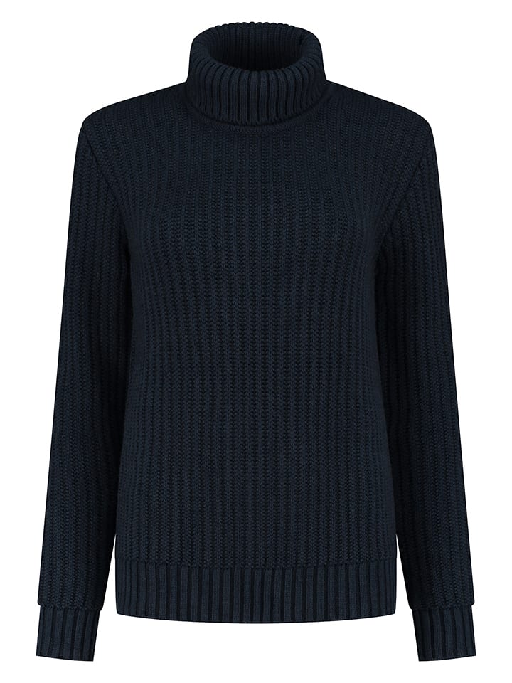 TRAVELIN' Sweter "Boda" w kolorze granatowym rozmiar: L