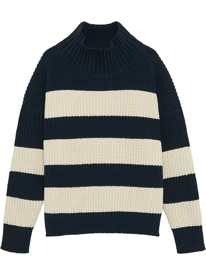 s.Oliver Sweter w kolorze granatowo-kremowym rozmiar: 116/122