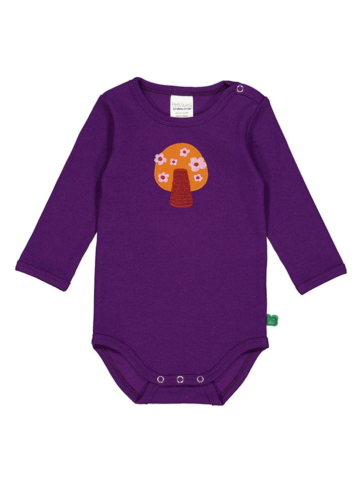 Fred´s World by GREEN COTTON Body "Vibes" w kolorze fioletowym rozmiar: 92