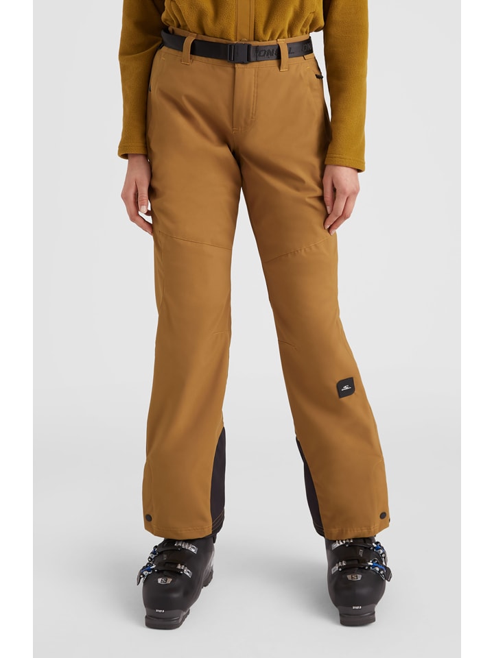 O'Neill Spodnie narciarskie w kolorze jasnobrązowym rozmiar: XL