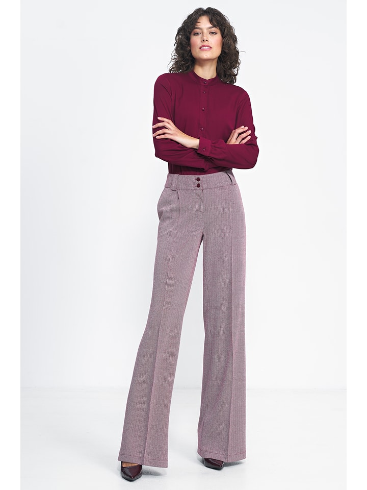 Nife Spodnie w kolorze czerwono-białym rozmiar: 44