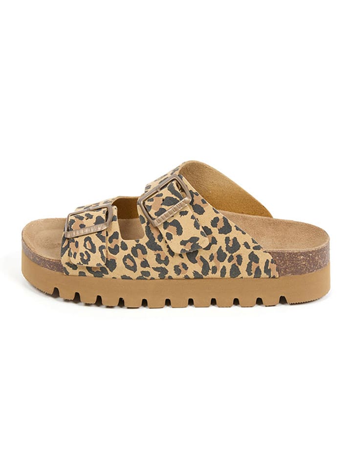 billowy Klapki w kolorze beżowo-brązowym rozmiar: 40