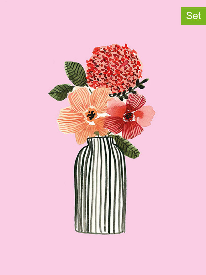 ppd Serwetki (40 szt.) "Flores" w kolorze jasnoróżowym rozmiar: onesize