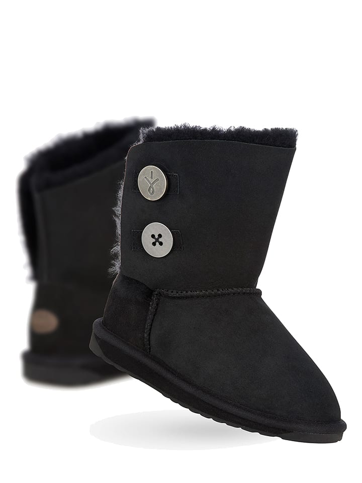 EMU Australia Skórzane botki zimowe "Denman Lo" w kolorze czarnym rozmiar: 37