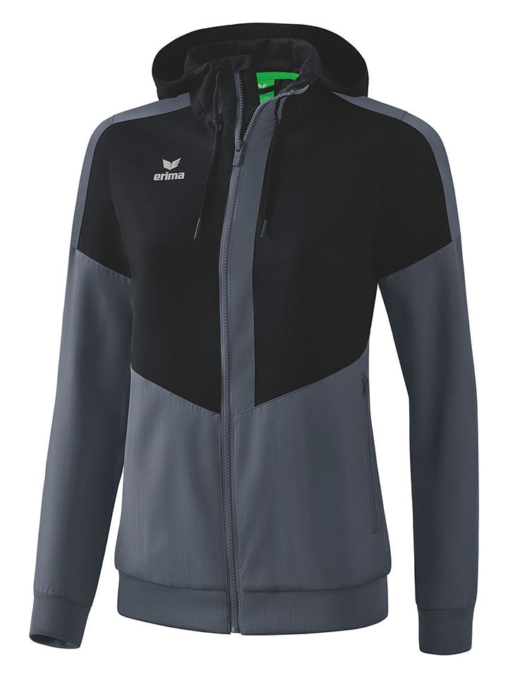 erima Kurtka sportowa "Squad" w kolorze czarno-szarym rozmiar: 42
