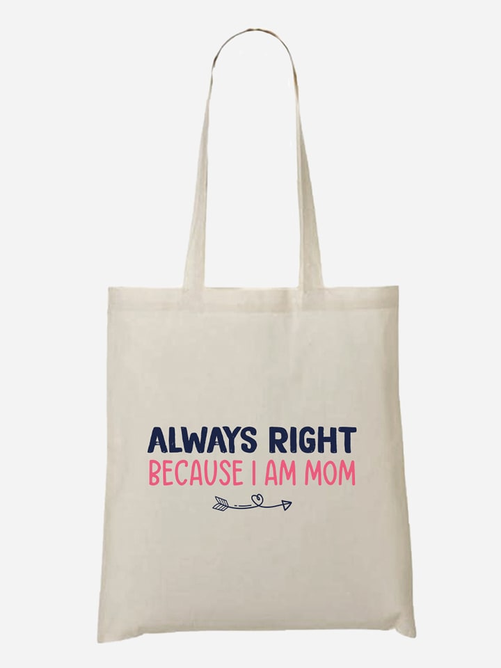 WOOOP Torba "Always Right" w kolorze kremowym - 36 x 43 cm rozmiar: onesize