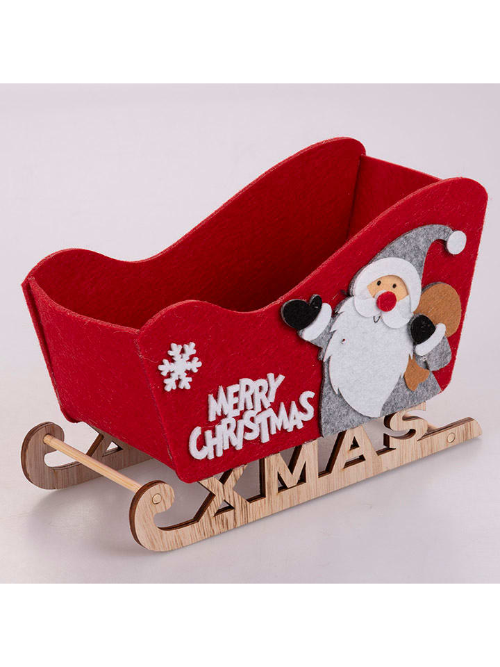 Villa d´Este Dekoracyjny koszyk w kolorze czerwonym - 22 x 14 x 8,5 cm rozmiar: onesize