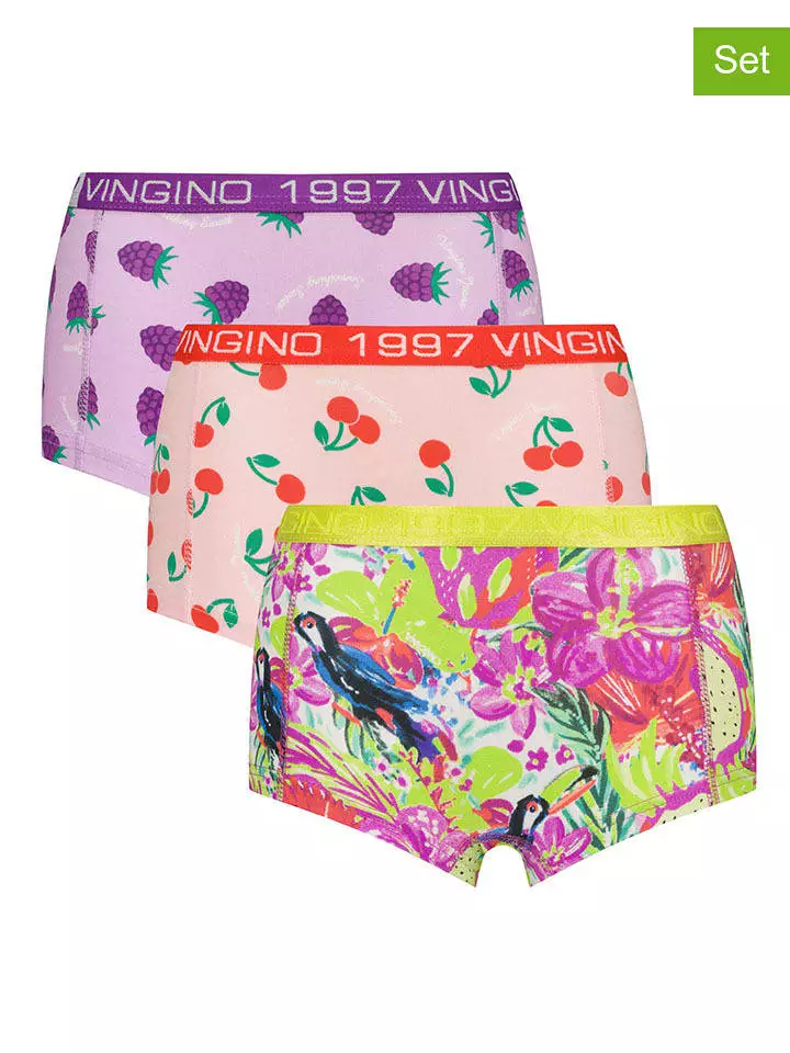 Vingino Bokserki (3 pary) w różnych kolorach rozmiar: 134/140