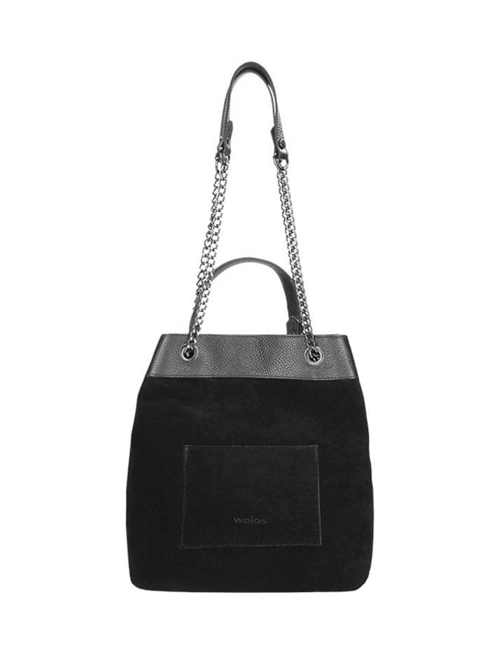 Wojas Skórzana torebka w kolorze czarnym - 32 x 34 x 14 cm rozmiar: onesize