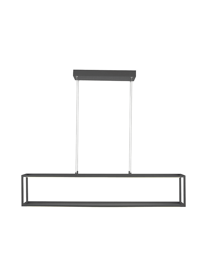 Just Light Lampa wisząca LED "Contura" w kolorze czarnym - 105 x 120 x 20 cm rozmiar: onesize