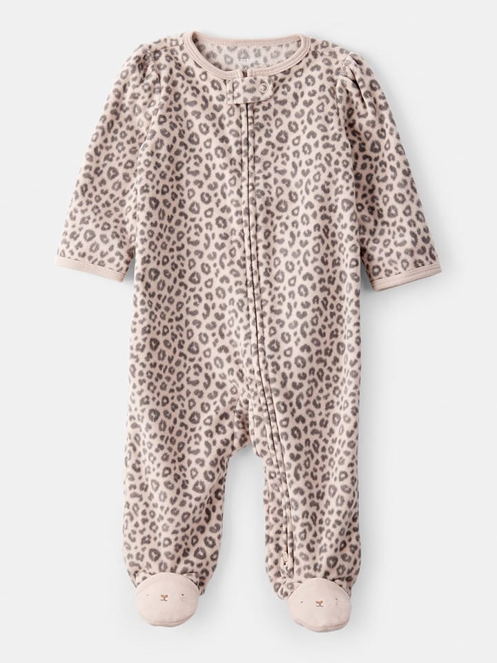 carter's Śpioszki polarowe w kolorze beżowym rozmiar: 68