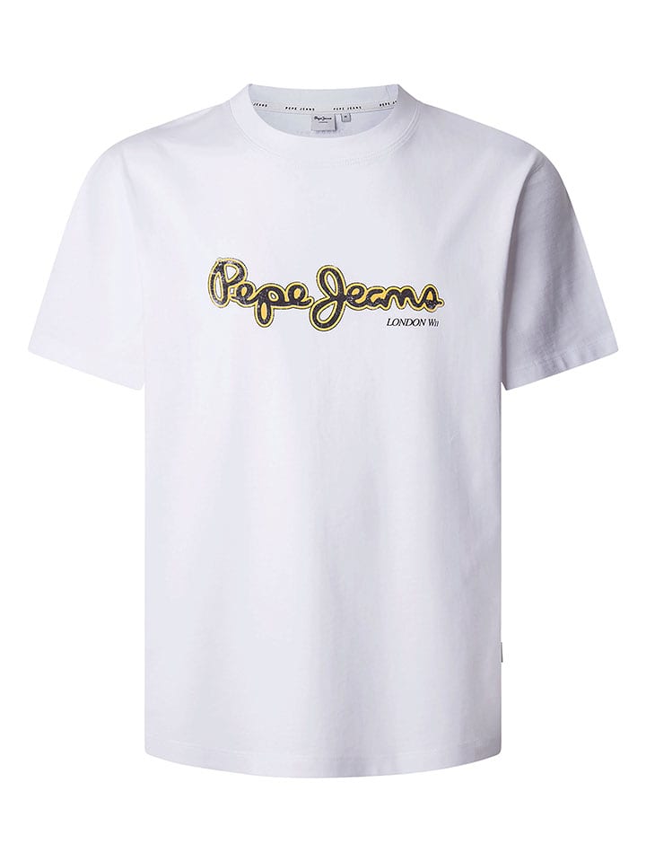 Pepe Jeans Koszulka "Dorian" w kolorze białym rozmiar: M