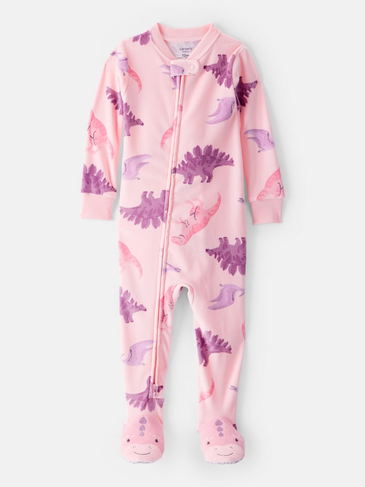 carter's Śpioszki w kolorze jasnoróżowo-fioletowym rozmiar: 86/92