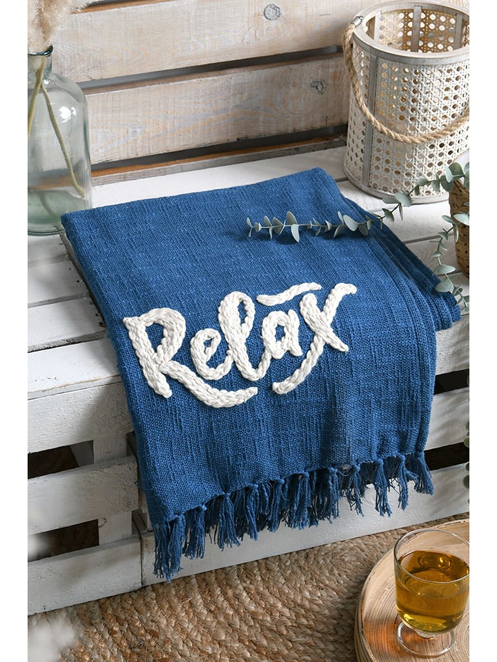 STOF France Pled "Arcachon" w kolorze niebieskim - 150 x 125 cm rozmiar: onesize