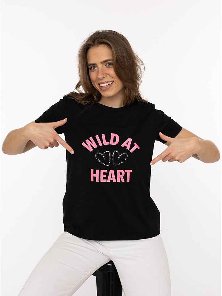 Zwillingsherz Koszulka w kolorze czarnym rozmiar: XXL