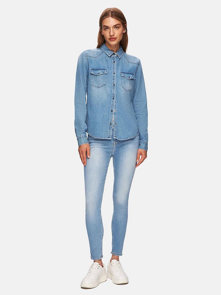 LTB Koszula "Lucinda" w kolorze niebieskim rozmiar: XS