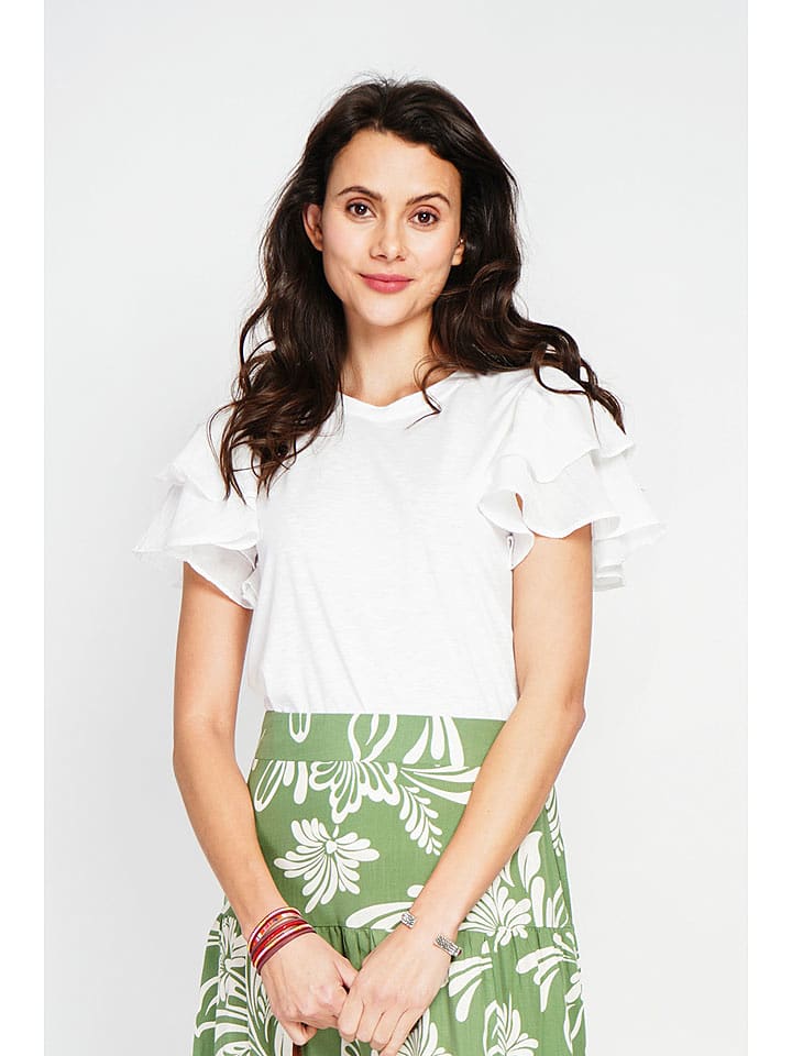 Le Jardin du Lin Bluzka w kolorze białym rozmiar: 36