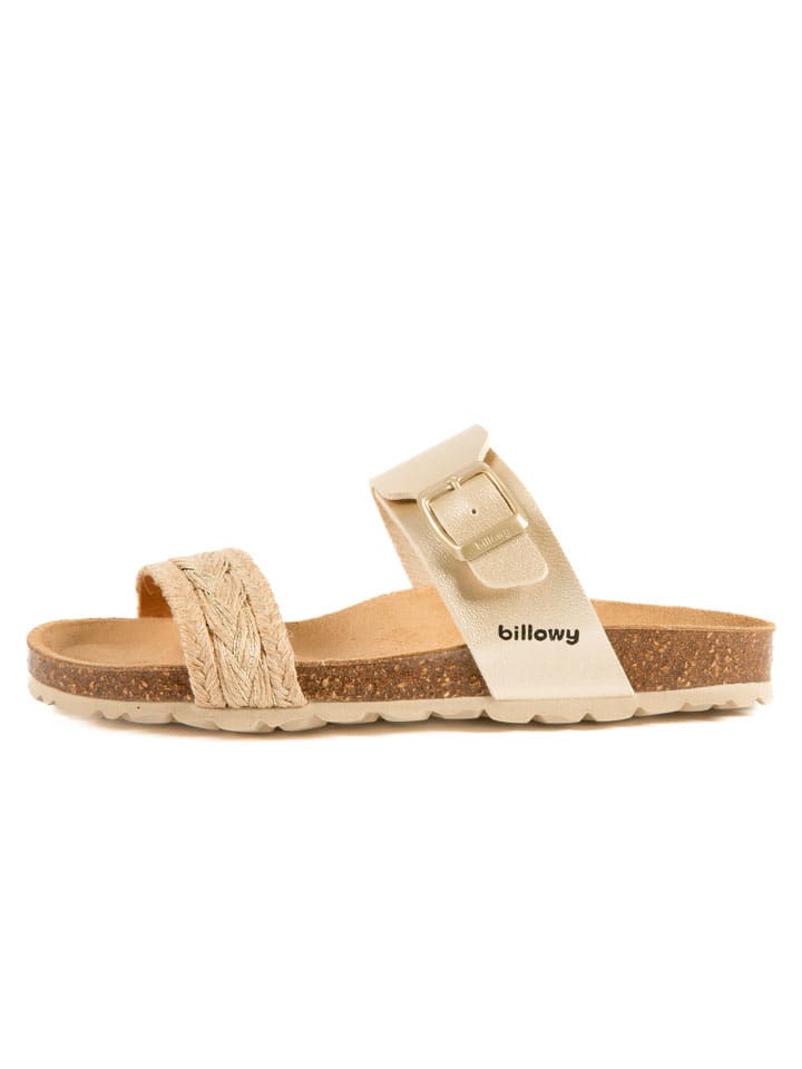 billowy Klapki w kolorze złotym rozmiar: 37