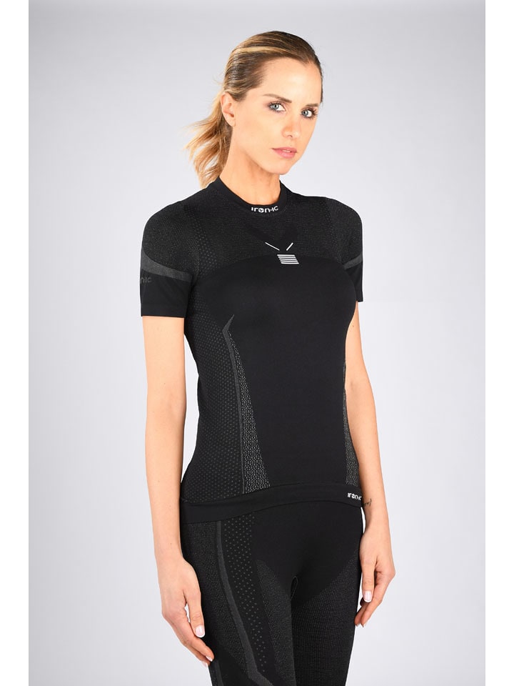 Iron-ic Koszulka funkcyjna "IRN 3.3 IMPETUS" w kolorze czarnym rozmiar: S/M